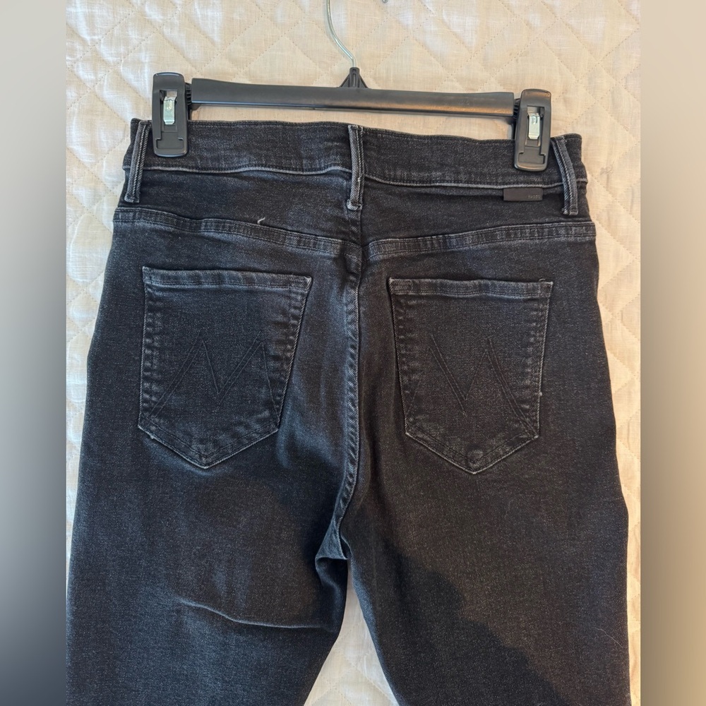 MOTHER Black Lace Detail Jeans - Picture 8 of 13